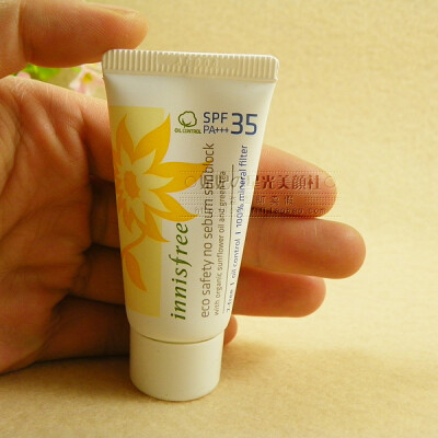 超值中样 Innisfree/悦诗风吟 有机草本温和控油防晒霜15ml SPF35