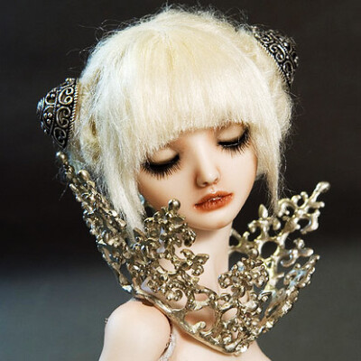 elizabethian collar silver jewelry by marina bychkova enchanted doll artist