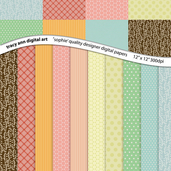 Sophie Digital paper Pack