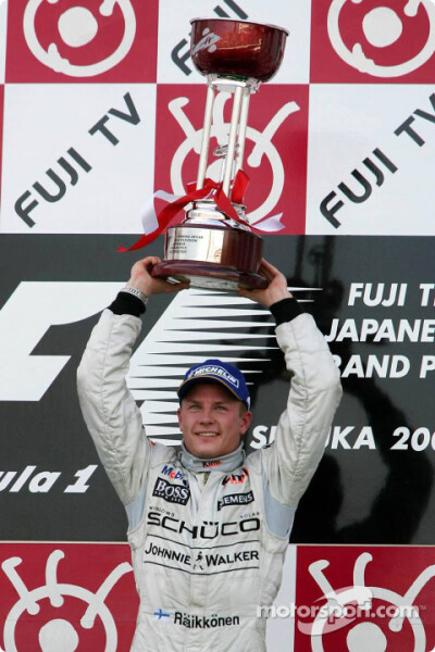 【Kimi 莱科宁 冠军集 F1】2005.10.9 日本 Suzuka 从十七位起步,经过N多次超越，最后一圈的第一个弯超掉费斯切拉后,获得冠军,是迄今为止Kimi最精彩的一个冠军！