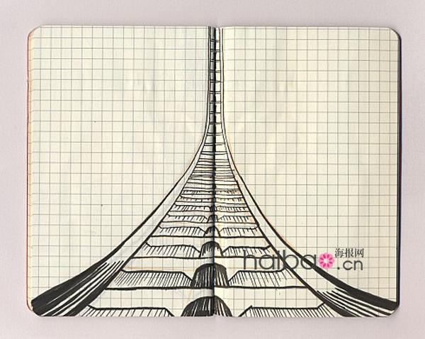 意大利高档手工笔记本品牌Moleskine上的画作