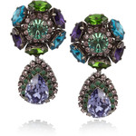 Erickson Beamon Modern Moghul Swarovski crystal earrings