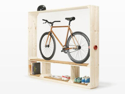 很少有架子是专门用来放自行车的吧，这是给自行车爱好者的设计,架子,自行车
