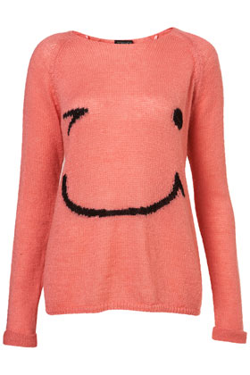 Knitted Smiley Face Jumper