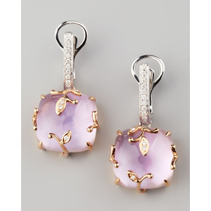 Frederic Sage Lavender Vine Amethyst Drop Earrings