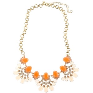 Cabochon fan necklace - J.Crew