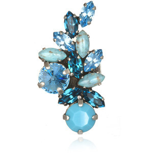 Frangos Blue Feather Ring