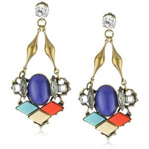 Anton Heunis Inca Goddess Crystal Cluster Drop Earrings