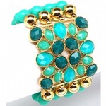 Althea&#39;s Boho Style Turquoise Beaded Fashion Bracelet