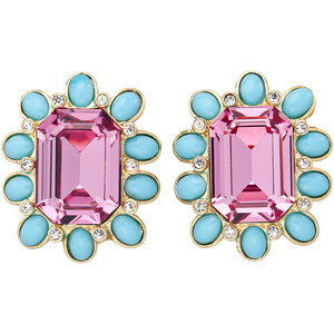 Kenneth Jay Lane Funky Flowers Earclips