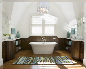 很有情调的浴室啊，浅蓝绿色的装饰物也很有品位,浴室,洗漱间