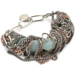 Gemma Redux Aqua Agate Stones And Stainless Steel Bracelet