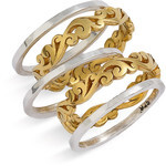 Lois Hill &#39;Two Tone Organic Geo&#39; Stack Rings (Set of 5) (Nordstrom Exclusive)