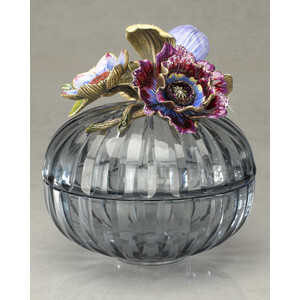 Jay Strongwater Gloria Covered Floral Bowl