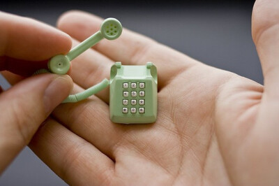绿色迷你电话机