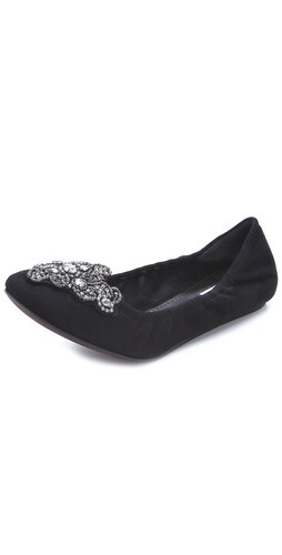 Vera Wang Loriana Suede Flats