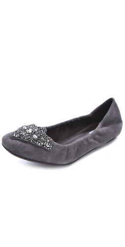 Vera Wang Loriana Suede Flats