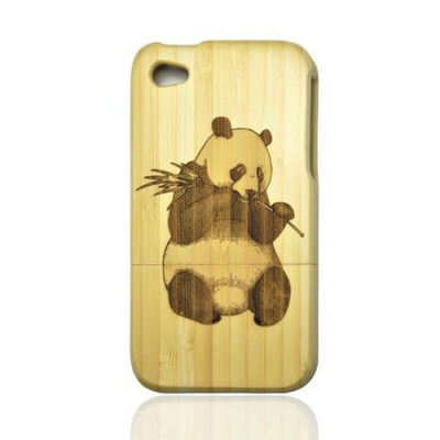 Bamboo Iphone4/4s Case- Hand Carved Panda on we heart it / visual bookmark #29880341