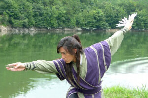 2012 天涯明月刀 钟汉良版 小李飞刀的传人叶开 我不会毁你的 把这么多刀藏在身上不戳到自己也算一门手艺。