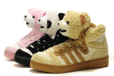 adidas O by O Jeremy Scott JS 熊猫 粉熊 泰迪熊