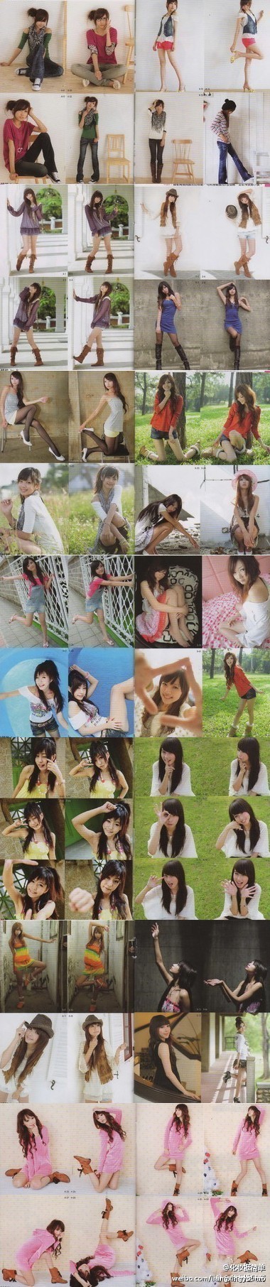 女孩子拍照的100多种姿势！以后拍照就不用老是用剪刀手了啊！！速度收藏！