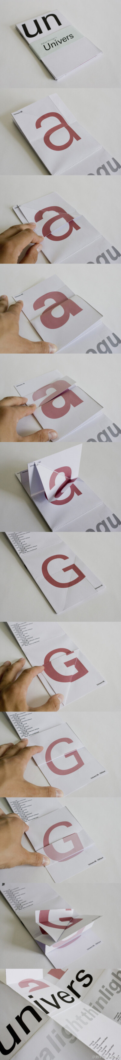 偶然看见学弟Peter做的关于Adrian Frutigers Univers的字体证明样册。字体证明课是HKU大二学生必上的一个课题。作业是找喜欢的一套字体进行研究，然后通过自己的方式把研究成果展示出来。媒介不限... 这个课题作业的…