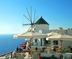 Cafe on Santorini