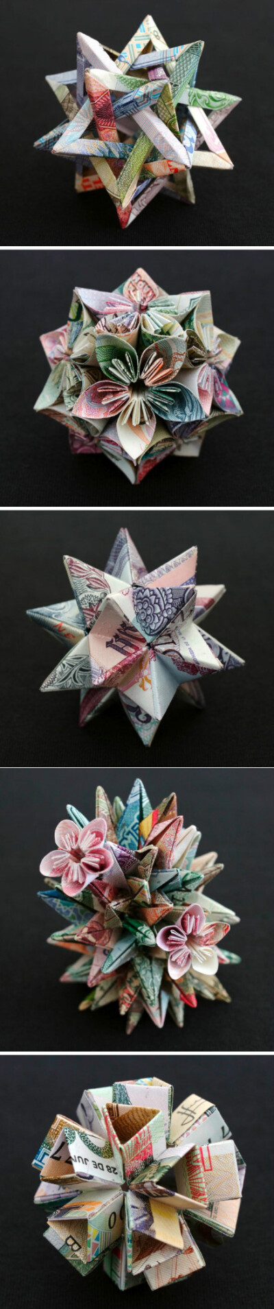 Geometric Currency Sculptures（Kristi Malakoff）..