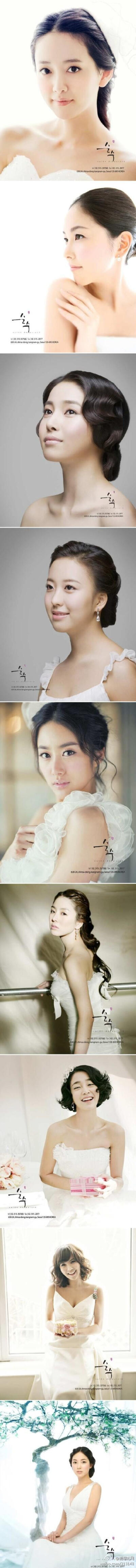 【新娘化妆造型】来自韩国的新娘造型，唯美的风格