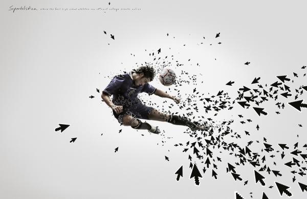 "SOCCER" Outdoor Advert for Student Athlete Recruiting Portal by Ogilvy & Mather