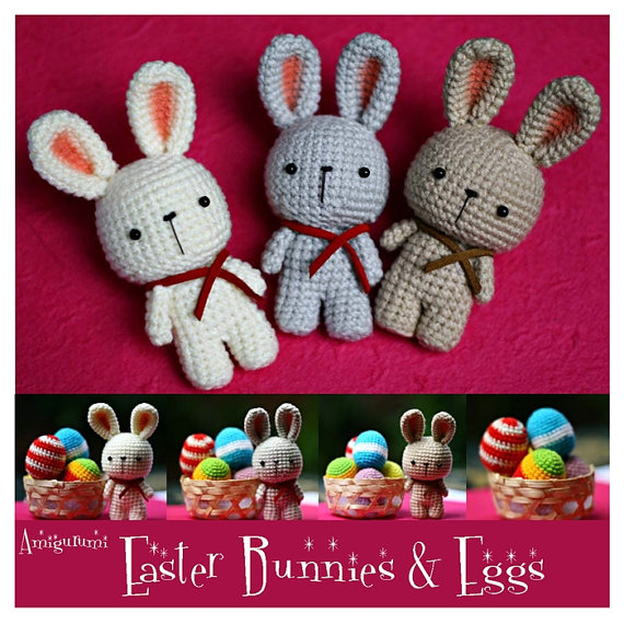 PDF Pattern - Easter Bunnies and Eggs (HQ)