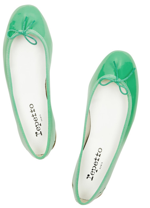 repetto 超亮眼薄荷绿芭蕾舞鞋 Repetto BB Classic Flat 冲钻特