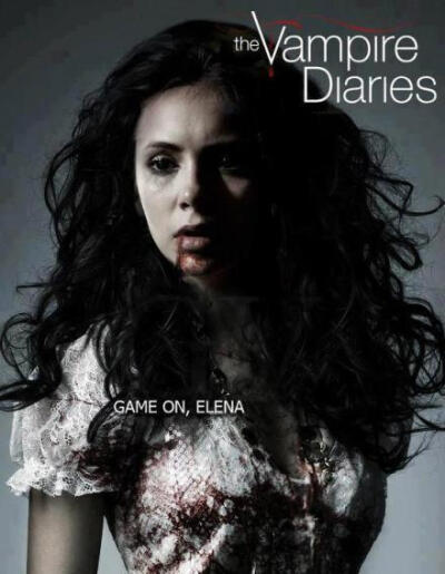 吸血鬼日记第四季的最新宣传照，尼玛，这造型，Elena变成吸血鬼了难道？
