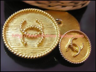 Coco chanel 镀真金纽扣 http://beautifulrice.taobao.com/