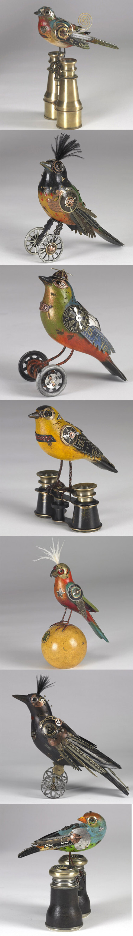 Steampunk birds by Jim.Mullan