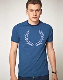 Fred Perry Marl Ringer Logo T恤