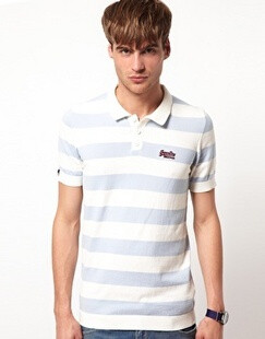 Superdry Blacklabel Stripe Knit Polo 男装t恤