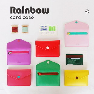 韩国创意Jamstudio 交通卡夹Rainbow Card Case 6色