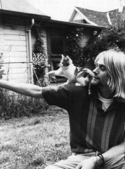 Kurt Cobain. One of my favourite photos. by @genevieve