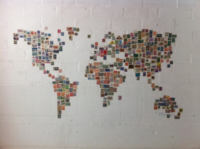World Stamp Map