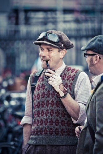 Ewan McGregor at a tweed run.