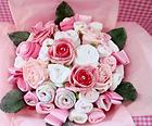 Baby Girl Bouquet ~ Made with Real Baby Clothes ~ Baby Shower ~ Nappy Cakes