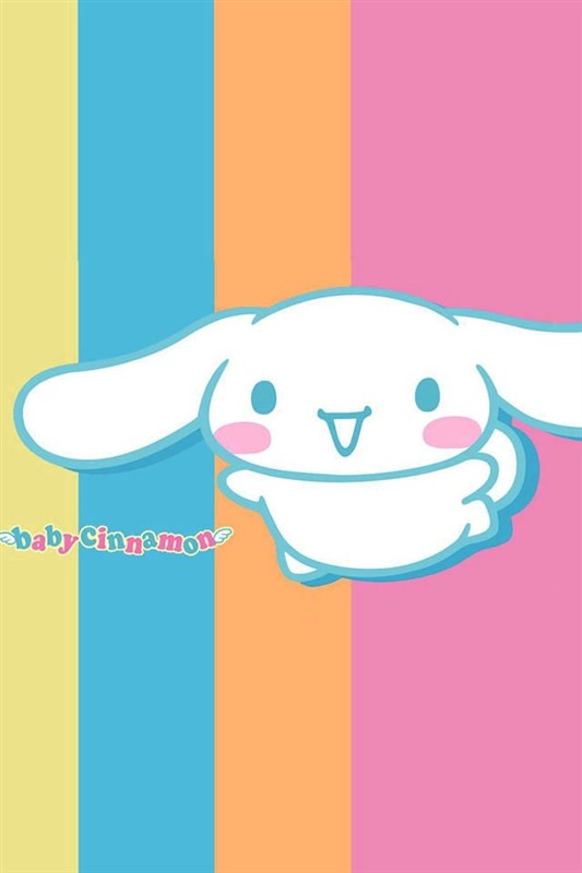 cinnamoroll wallpaper，colorful