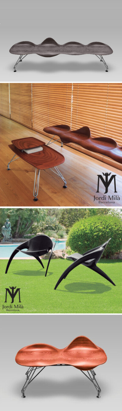 西班牙设计师Jordi Milà的几件家具作品。