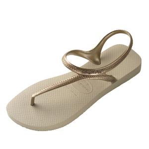 Havaianas 哈瓦那 Flash Urban系列 女士巴西橡胶拖鞋 4000039-2719 卡其金色