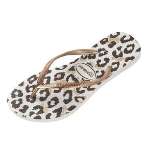 Havaianas 哈瓦那 Slim Animals系列 女士巴西橡胶拖鞋 4103352-2358 白/黑/啡色