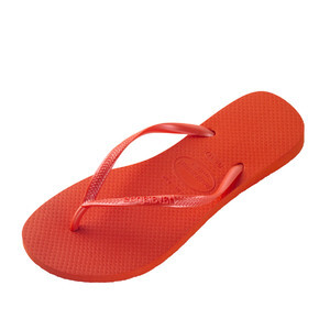 Havaianas 哈瓦那 Slim系列 女士巴西橡胶拖鞋 4000030-1006 橙红色