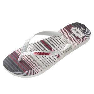 Havaianas 哈瓦那 Trend系列 男士巴西橡胶拖鞋 4103358-0205 白灰色