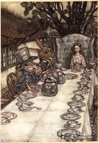 Plate7 一百年前的!....愛麗絲手稿 by 【Arthur Rackham】