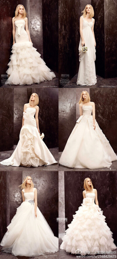 White by Vera Wang 2012秋婚纱礼服系列